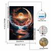 New Arrival 5D DIY Full Circle Diamond Painting "Moon Flower Sea" Embroidery Cross Stitch Home Decor Gift