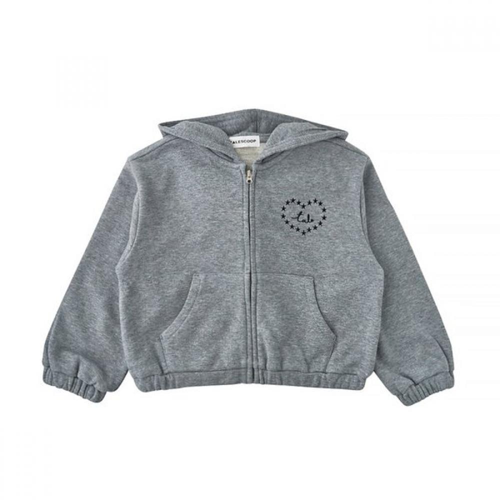 Худи на молнии Little Ground с хлопковым сердцем 76114 201 01 M/GRAY/110