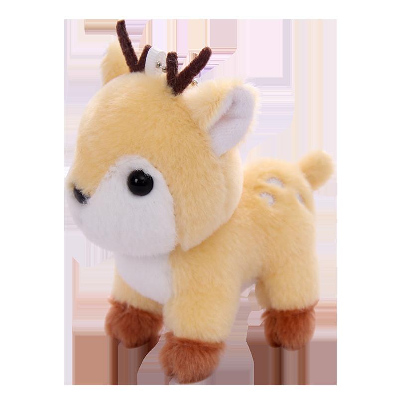 Cute Cartoon Sika Deer Mini Plush Toy Pendant For Gift And Decoration Bag