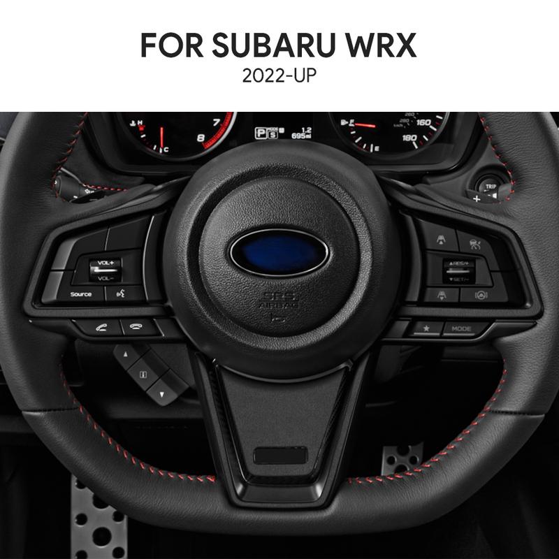 For Subaru WRX/ WRX STI   2024 2025 Car Steering Wheel Center Black Red Interior Auto Accessories Top Suede Trim Sticker