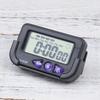 Car Electronic Digital Clock Second Chronograph With Lcd Display Black (with 1 Button ) Car Alarm Clocks Black