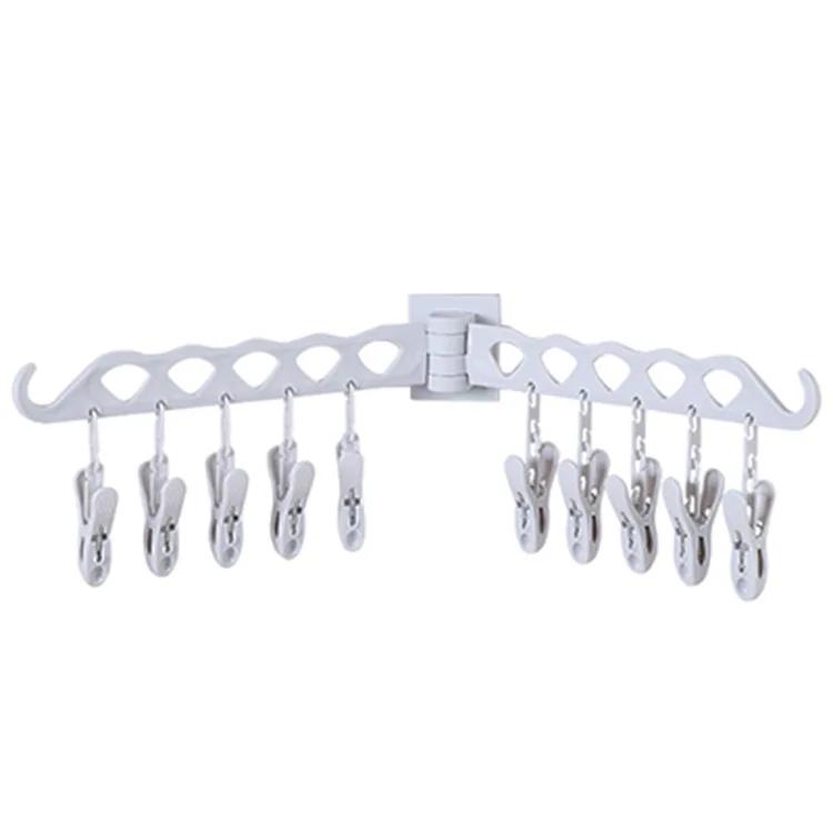 Clothes Rack Multi-clip Socks Clip Drying Rack Hook Clothes Support Household Underwear Baby Baby Multifunctional Storage Clip