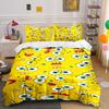 Whimsical Yellow Expressions Spree. Bedding Sets Duvet Covers Pillowcases(1* Duvet Cover 2* Pillowcases Without Duvet Insert)
