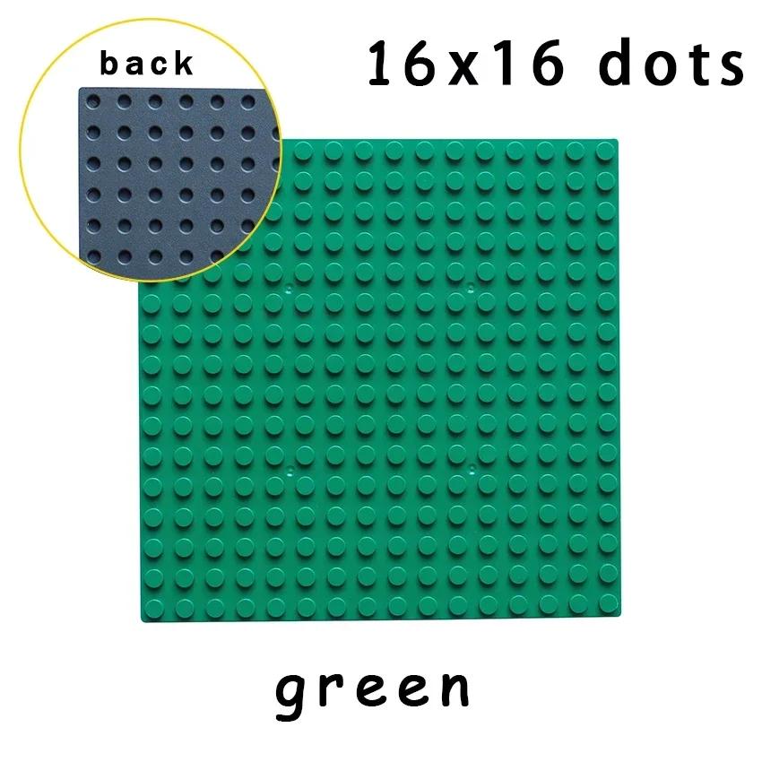 

Single-sided Baseplates 16x16 Dots DO-IT-YOURSELF Building Blocks Brick 3867 6098 MOC Learning-Focused Assemblage Construction Playthings ideal 1pcs зелений