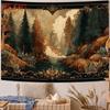 2D Artistic Vintage Forest Tapestry for Content Creation & Home Decor