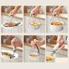 Anti-Scalding Bowl Clip Strong Stainless Steel Plate Gripper Comfortable Grip Hot Bowl Dish Clip Heat Insulation Plate Removal Tool Anti-Slip