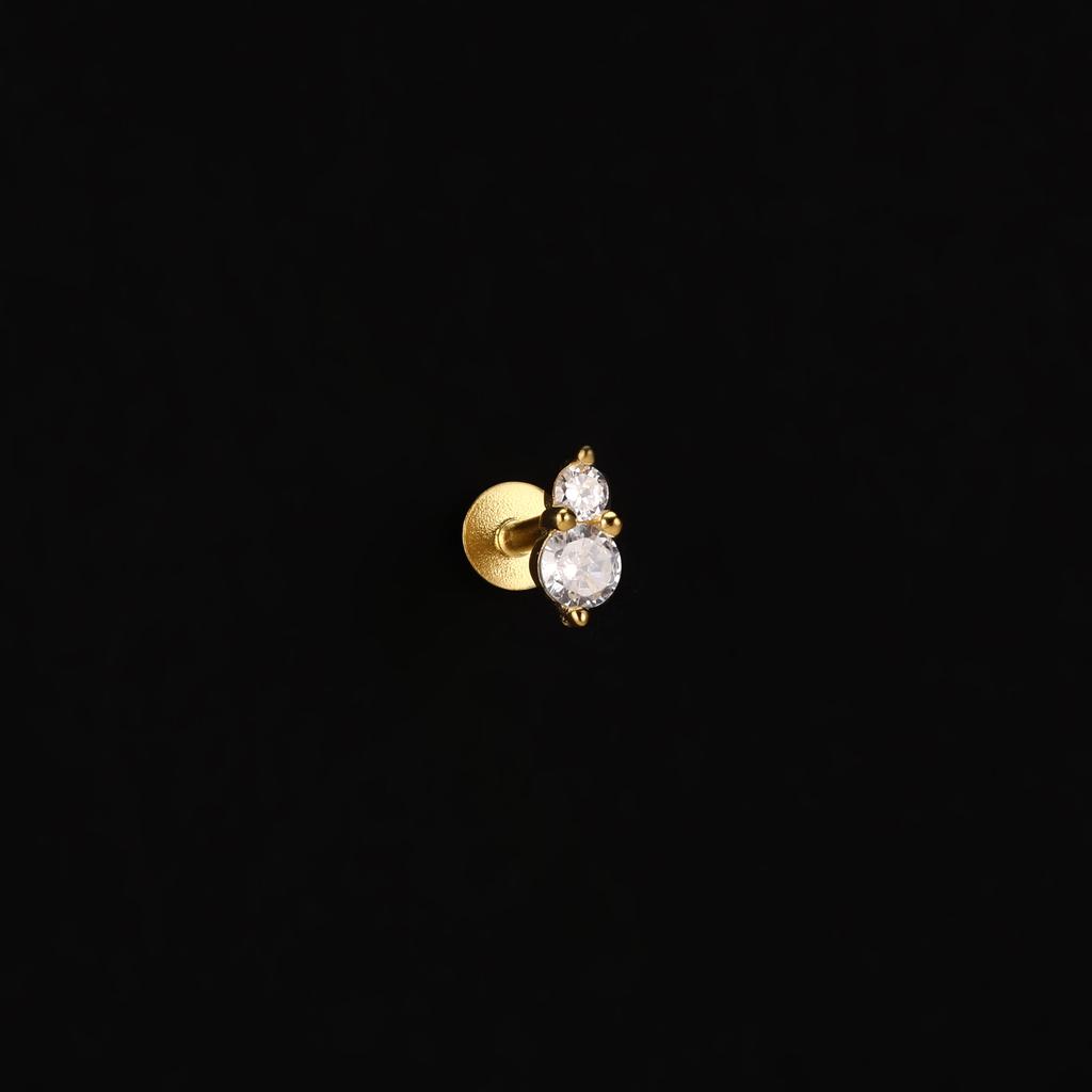 AIDE Coração Bola Redonda Hélice Plana Brinco Piercing Prata Esterlina 925 Tarraxas Geométricas Zircônia Exquisite Adorno Tarraxas Brincos