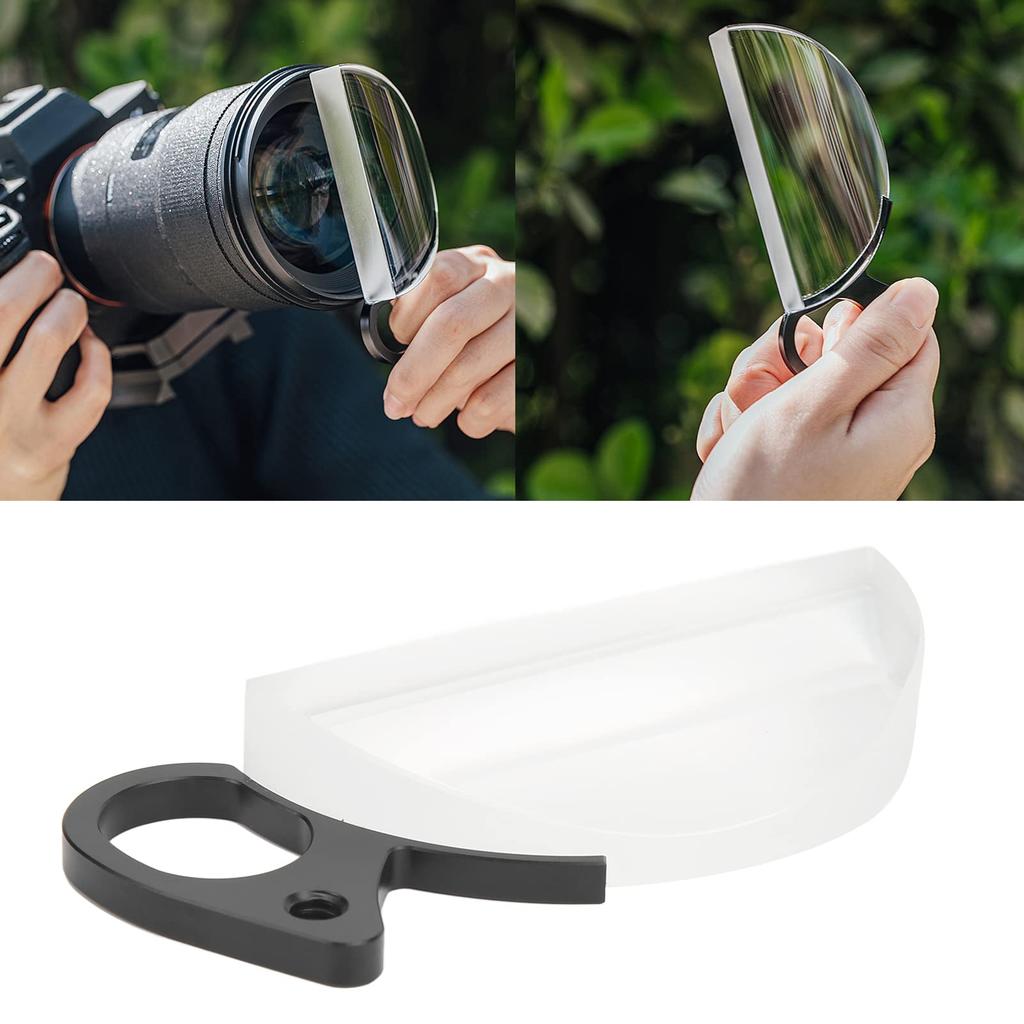 Handheld Camera Lens 80mm Handheld Special Effects Filter Half Moon Photography Special Effects Mirror Special Effects Camera Stretch Filter Prism,