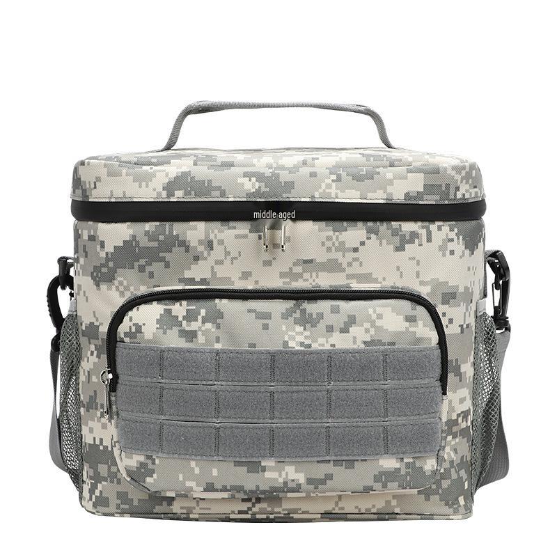 Square Camouflage Waterproof Insulated Lunch Bag - Waterproof, Wear-Resistant, Durable Oxford Cloth, Perfect for Work