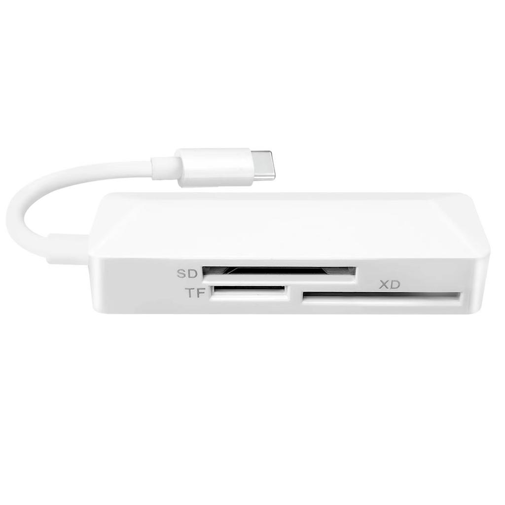 3 in 1 Kartenleser Typ-C/USB/Lightning zu XD SD TF Kartenadapter für Xiaomi Huawei USB C Handy Laptop Konverter