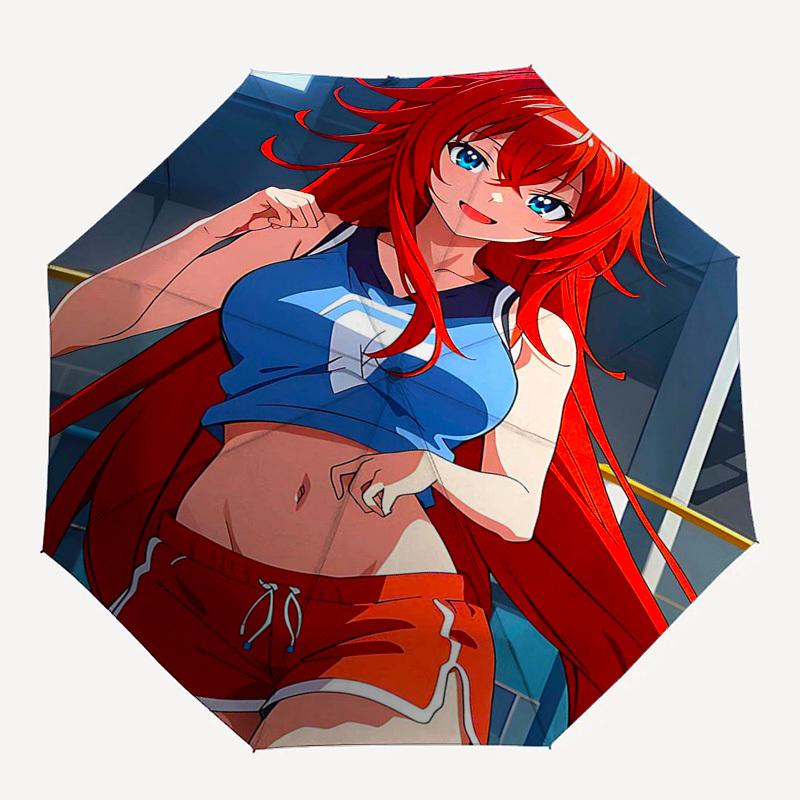 1 Stück Outdoor-Regenschirm mit Anime-Charakter-Design - Automatisches Öffnen/Schließen, Tragbares 3-fach faltbares Design, 8-Speichen-Eisenrahmen - Perfektes Geschenk für Fans,