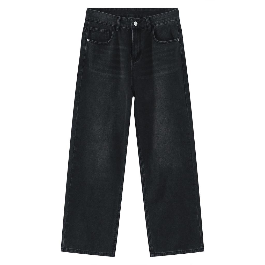 Carmour Denim | Retro Colorful Washed Wide-Leg White Jeans for Men & Women