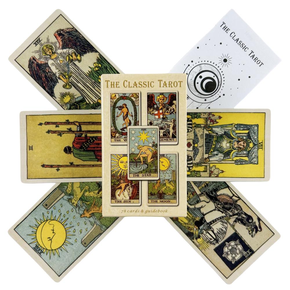 The Rider Tarot Cards A 78 Deck With Paper Guidebook Oracle English Divination Edition Borad Playing Games