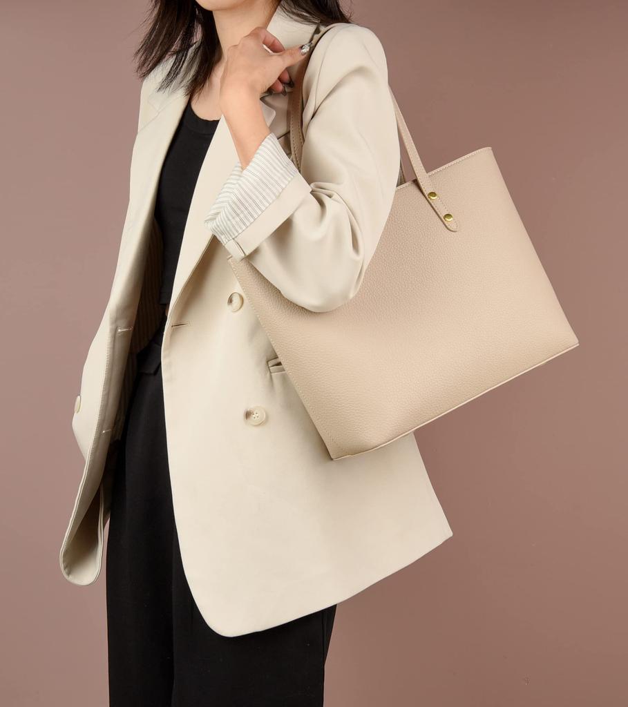 [FSD.WG] Women's Tote Bag Business Bag Stylish Popular 2-Way Handbag Commuting To School Large Capacity Leather Birthday Gift