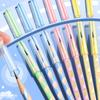 35PCS/Box Solid Color Pencil Cap Transparent Pen Tip Protector Cute Pencil Protective Case Students
