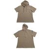 Men's Linen Short Sleeve T-Shirt Beach Casual Hooded Shirt Pure Color Shirt Comfortable Lightweight Breathable Summer Top