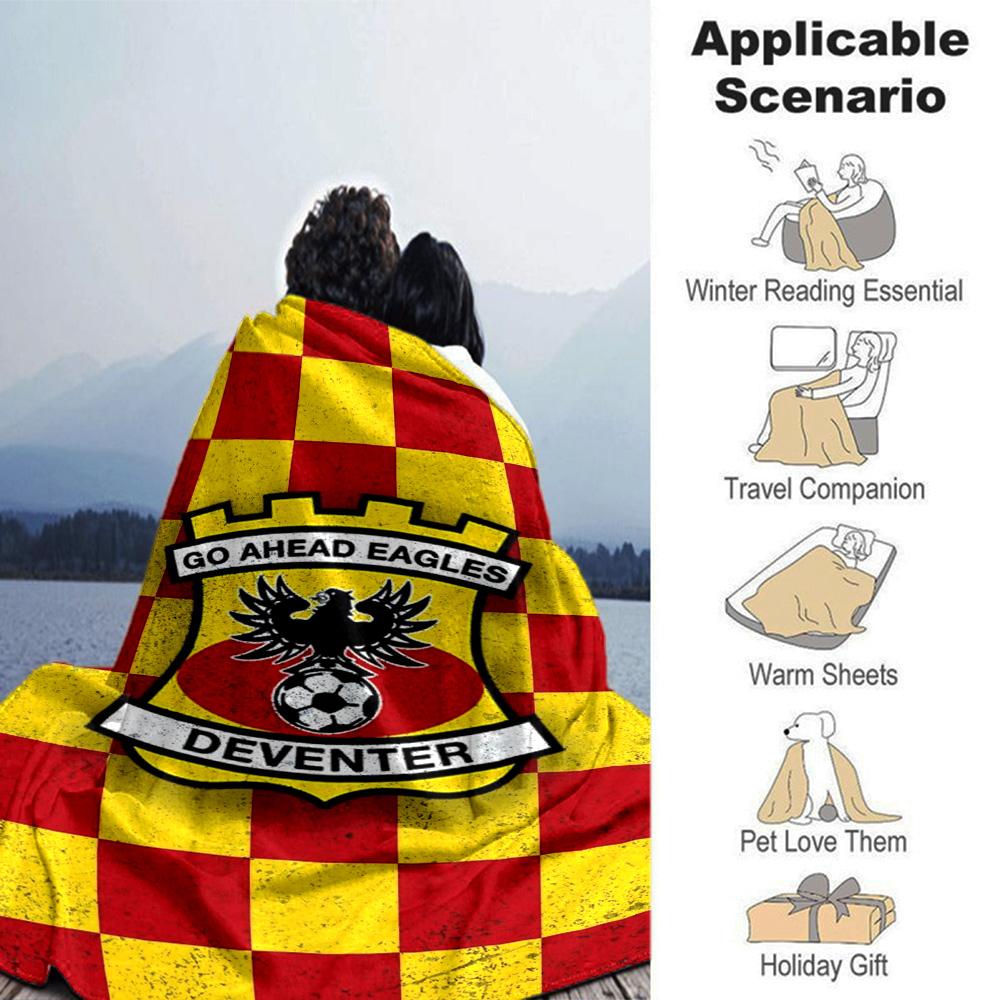Go Ahead Eagles Print Flanelldecke Hohe Qualität Warm Bequem Decke für Alle Jahreszeiten Perfekt für Geschenke Heimdekoration
