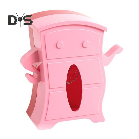 Cute Tissue Box Holder Creative Shape Vibrant Color Non-Slip Design Large Capacity Paper Holder Space-Saving Desktop Decor