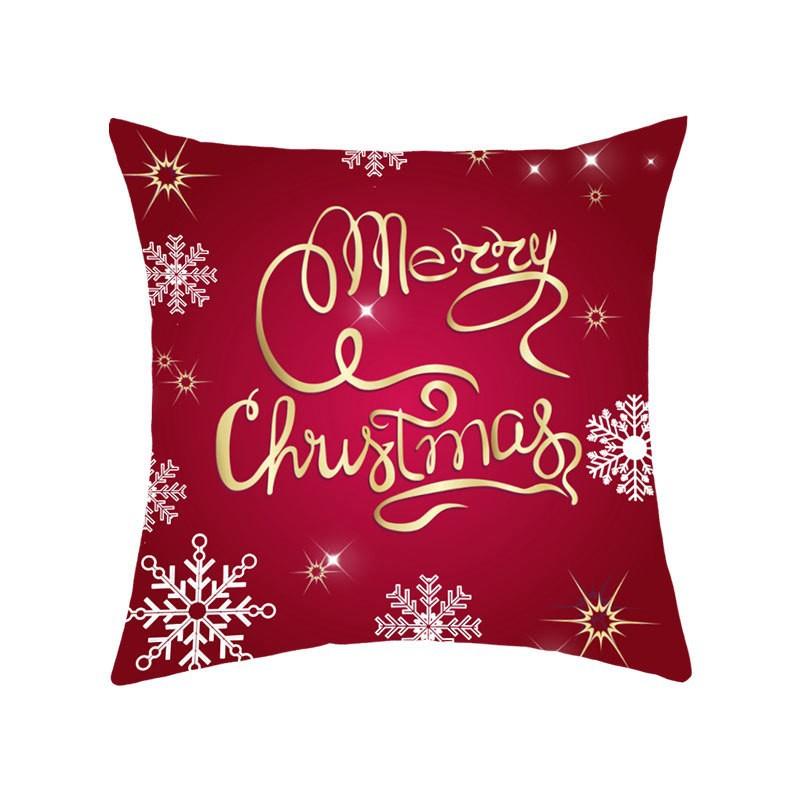 Neuer Weihnachts-Sofa-Kissenbezug Zuhause Amerikanischer Buchstaben-Druck Bettseiten-Kissenbezug