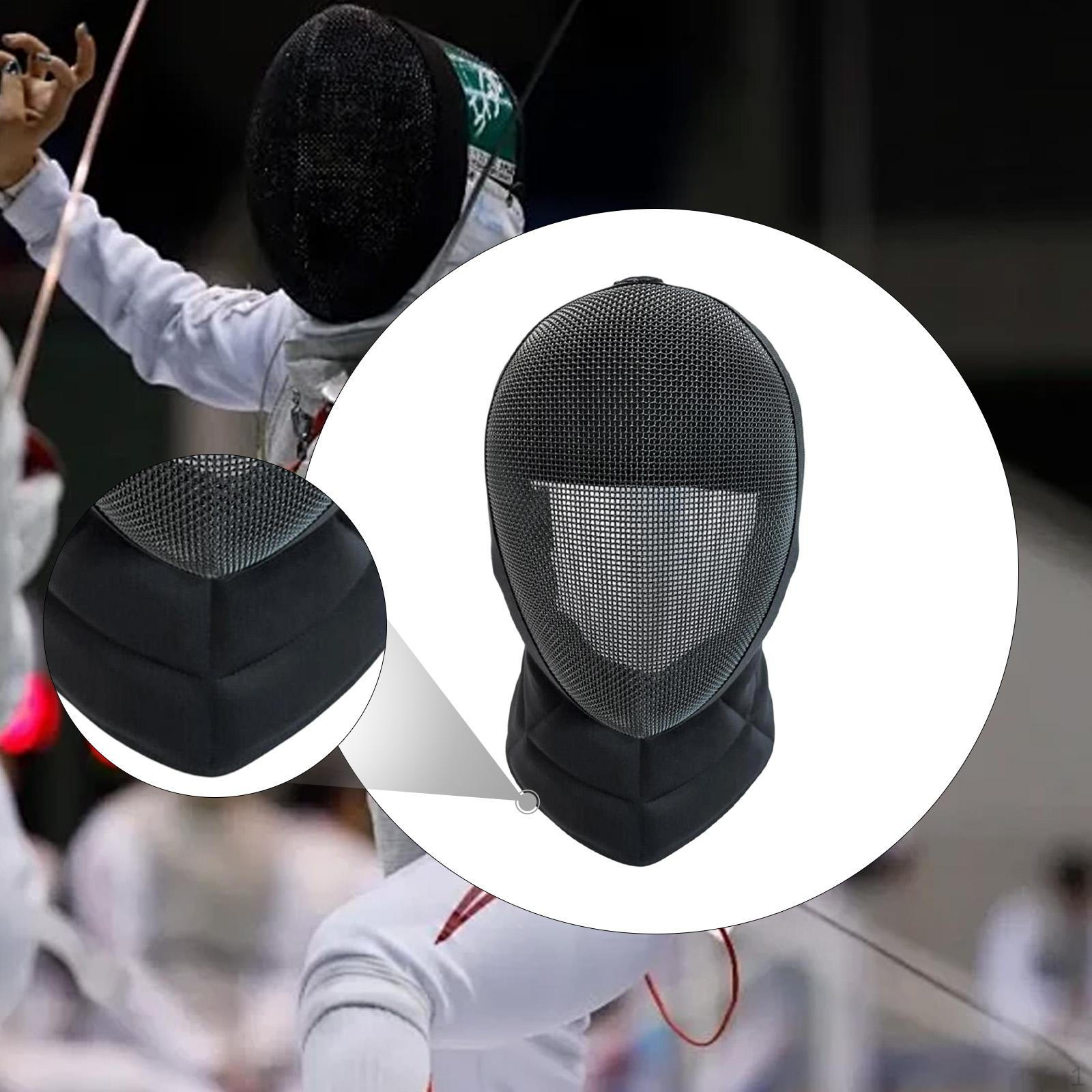 

Epee Fencing Helmet Professional for Sword Sparring Breathable Comfortable Face Guard Gear XL