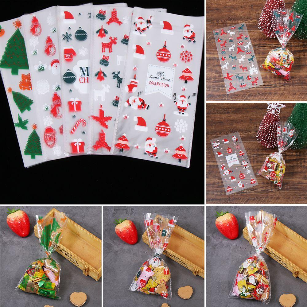 

Рождественские товары Снеговик Санта-Клаус Хранение печенья Рождественские конфеты Упаковка для выпечки Целлофан B