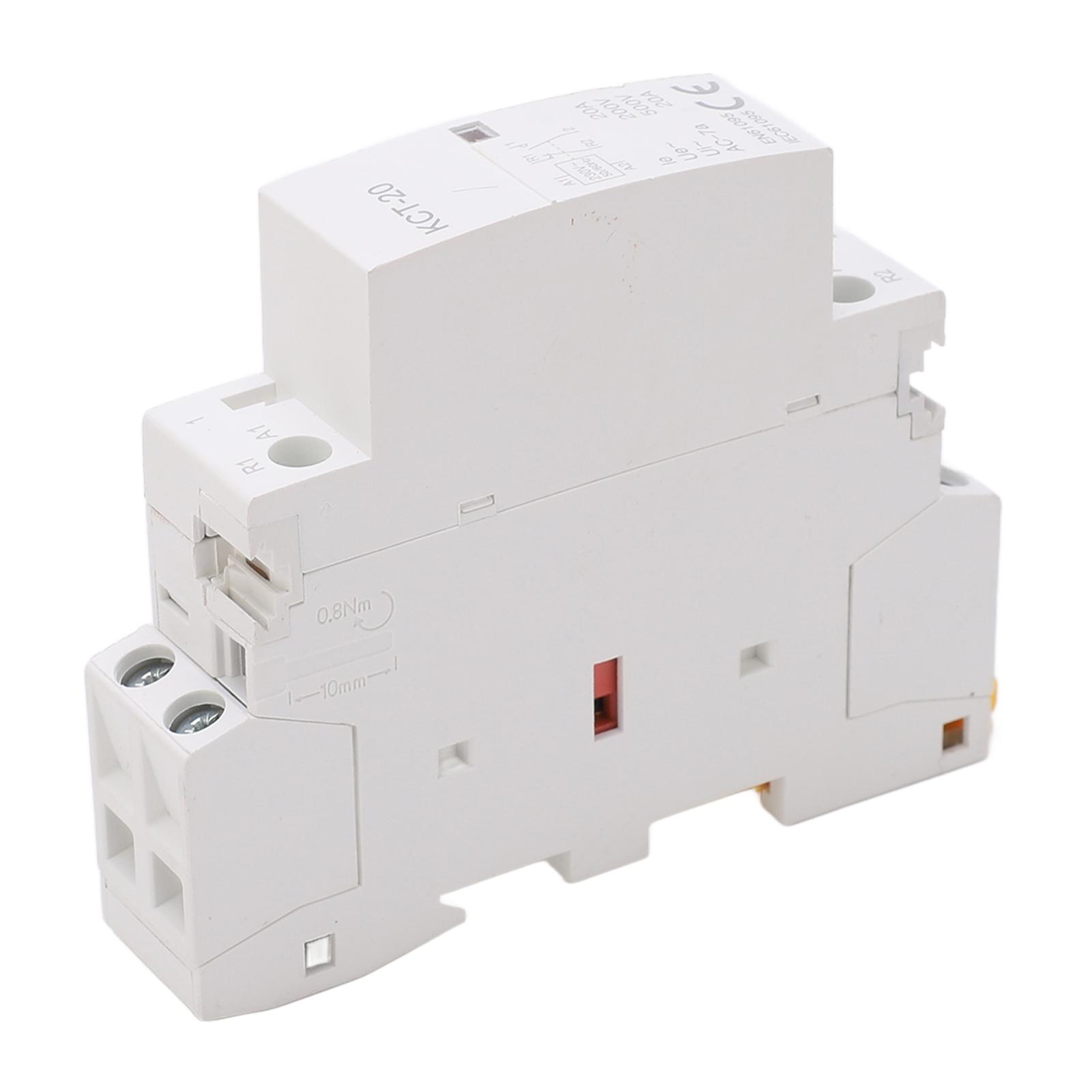 

2P AC Contactor 20A Good Contact Rail Mount Household Miniature AC Contactor 200V