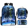 Luxury Popular Novelty Little Nightmares 3D Print 3pcs/Set pupil School Bags Laptop Daypack Backpack Lunch bag Pencil Case