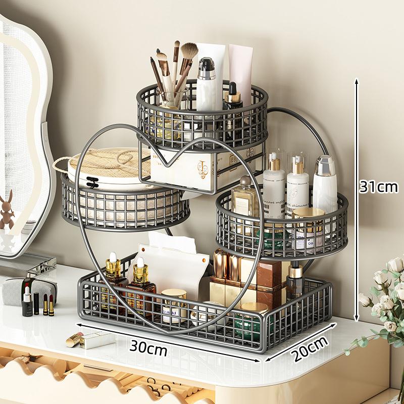 Cosmetic Storage Rack Desktop Storage Box Dressing Table Multi-layer Skin Care Storage Rack Bathroom Washbasin Shelf