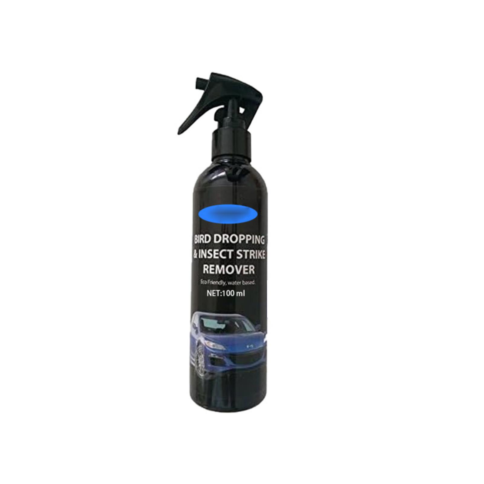 Bird Dropping and Insect Strike Remover Spray 100ml Eco Friendly Water Based Cleaner for Car Exterior Surface Safe and Effective One Size
