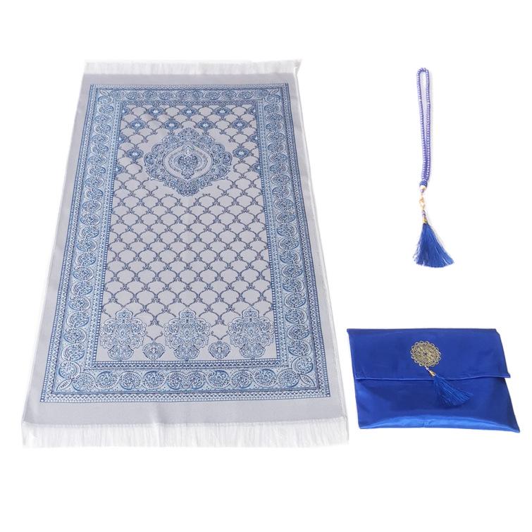 Four Seasons Elastic Thread Prayer Mat with Retro Pattern