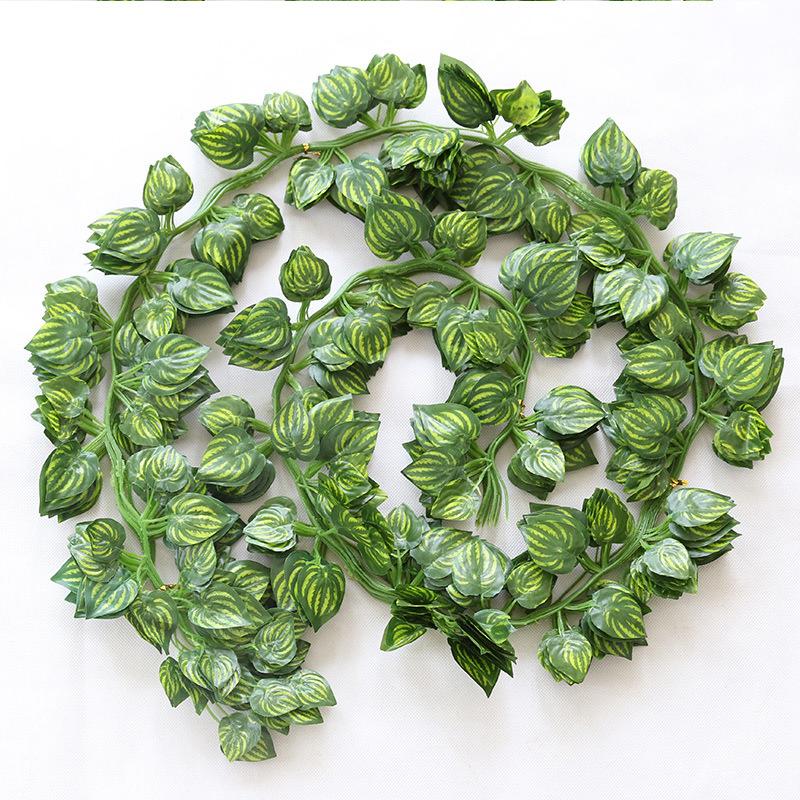 72-Leaf Dill Small Strip Sweet Potato Ivy Simulated Plant Vine Decorative Fake Flower Plastic Artificial Flower Green Leaf Vine