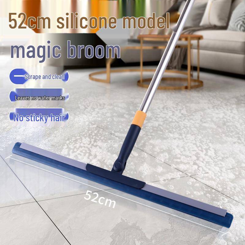 Magic Broom & Squeegee Mop: Dual-Use Floor & Bathroom Cleaner