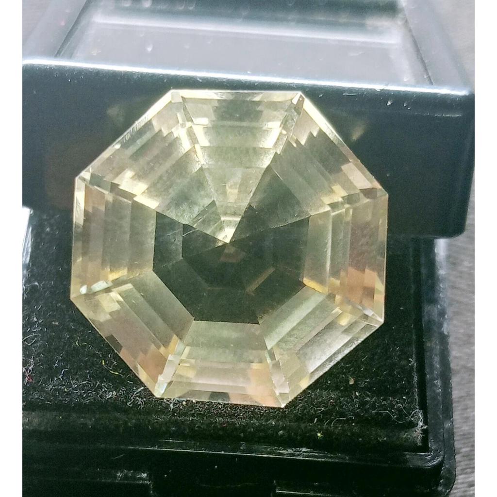Light Yellow Citrine Natural 20-22 Ct Hexagon Cut Stunning Certified Gemstone