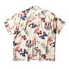 Houston 41199 ALOHA SHIRT Print Short Sleeve Hawaiian Medium (Butterfly) All-Over Shirt, Sax,