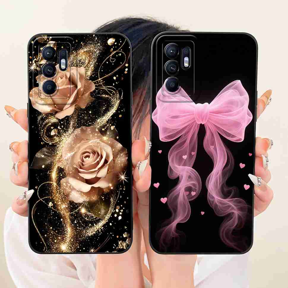 For Oppo Reno6 4G Case New Cartoon Panda Print Soft Silicone Cover For Oppo Reno6 4G CPH2235 Phone Cases Fundas