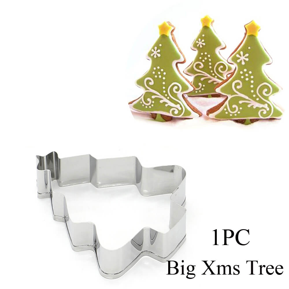 Форма для печенья из нержавеющей стали, Формочка для печенья на Пасху, Инструмент для выпечки, Рождественская тематика, Снежинка, Санта-Клаус, Пряничный человечек, Форма для торта