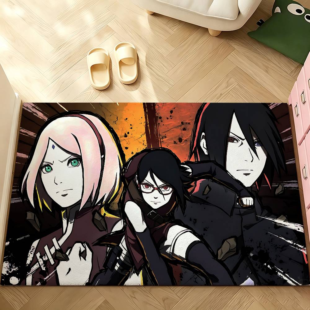 Cool Anime N-naruto-S Carpet Bathroom Anti-slip Mat Door Mat Home Decoration Mat Entrance Door Mat Scratch-resistant Door Mat