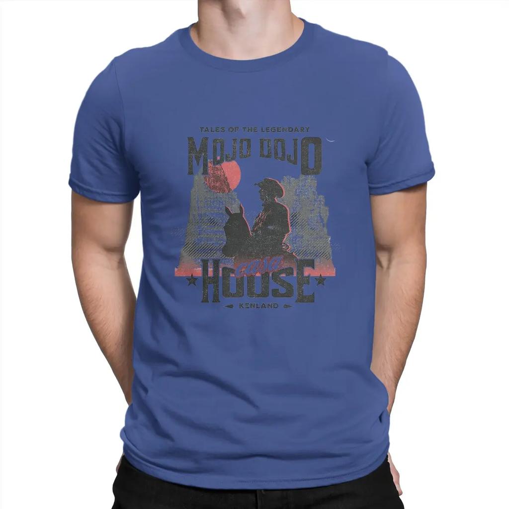 Men's T-Shirt Kenland Leisure Pure Cotton Tee Shirt Short Sleeve M-Mojo Dojo Casa Houses T Shirts Round Neck Clothes New Arrival