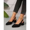 Scarpe da Lavoro da Ballo Basse con Strass Appuntati per Donna, Bocca Bassa Texture Metallica