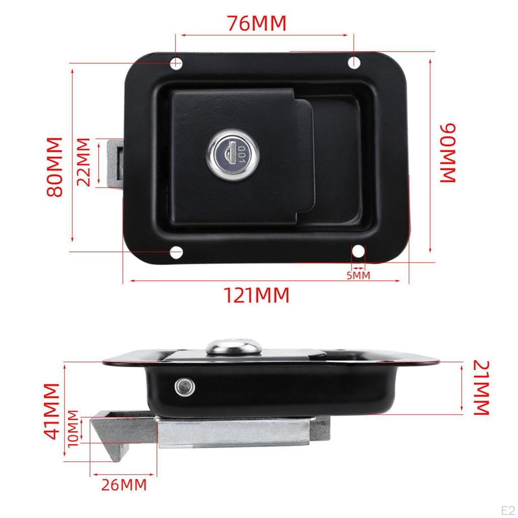 RV Tool Box Lock Flush Mount with Key Replaces Practical Premium Accessories Heavy Duty Panel