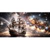 Large Size Mosaic DIY Full Diamond Painting Kits Art Fantasy Sailboat Starry Sky Embroidery Cross Stitch Rhinestones