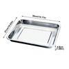 Rectangle Stainless Steel Tea Tray For Home Office Teahouse Restaurant Japanese Style Serving Platter Kitchen Bar