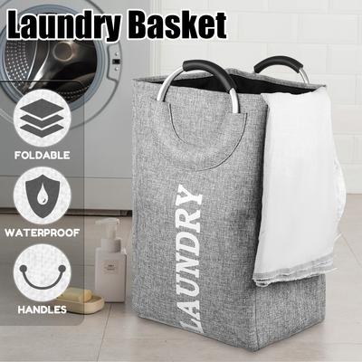 Veľký 50,5 cm x 36 cm x 28 cm Prenosný Oxford Práčovňa Pranie špinavého oblečenia Úložný kôš Taška Košík Doma Skladací