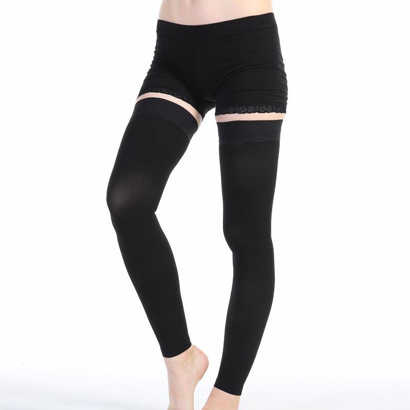 Non-Slip Over-the-Knee Compression Sports Stockings with Silicone Grip