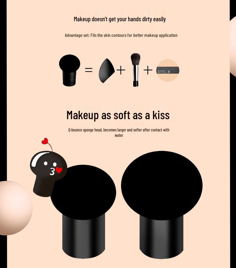 Xiangfu'er Mushroom Head BB Cream Concealer: Oil Control, Long-Lasting Setting Powder Foundation.