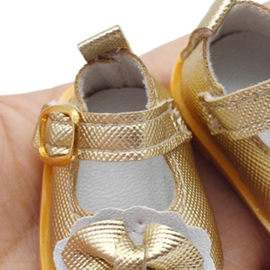 1 Pair Lovely Doll Shoes Casual Design Fashionable Bow Knot Girl Doll Shoes for Decoration