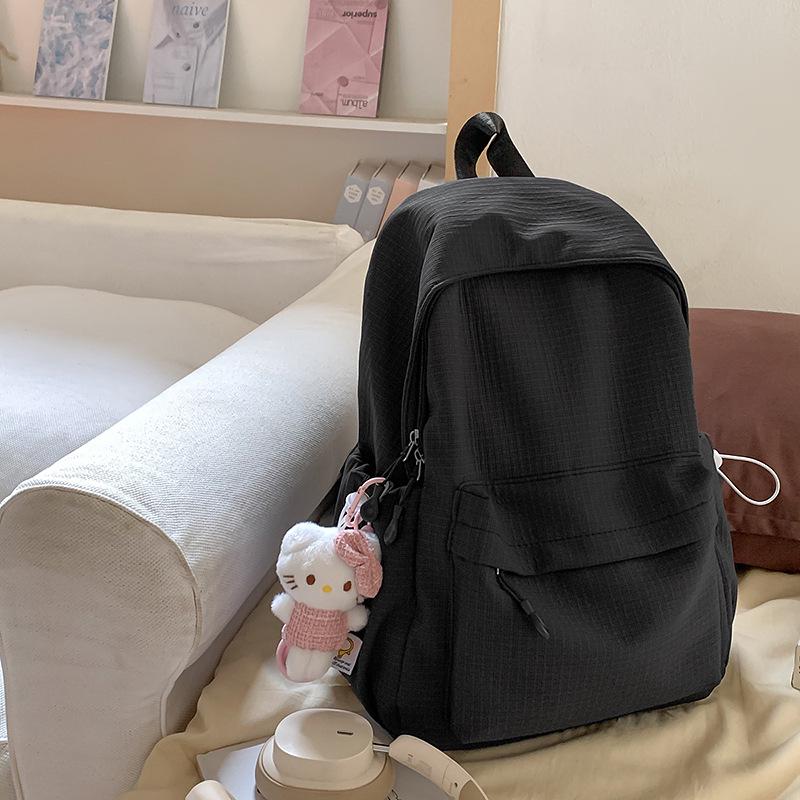 

High-Capacity Cute Japanese-Style Backpack for Junior & Senior High School Girls Bag Only чорний