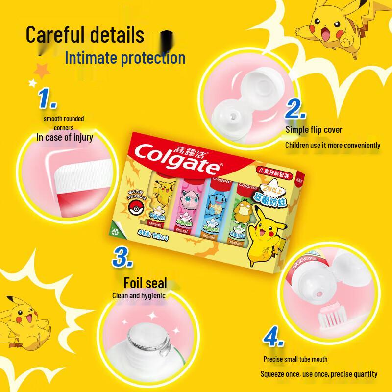 Colgate Pokemon Kids Anti-Cavity Fluoride Toothpaste Gift Set