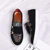 Foreign Trade Large Size Men's Shoes Fashion Casual Leather Shoes Men's British Style Shoes Men's Printed Loafers 48