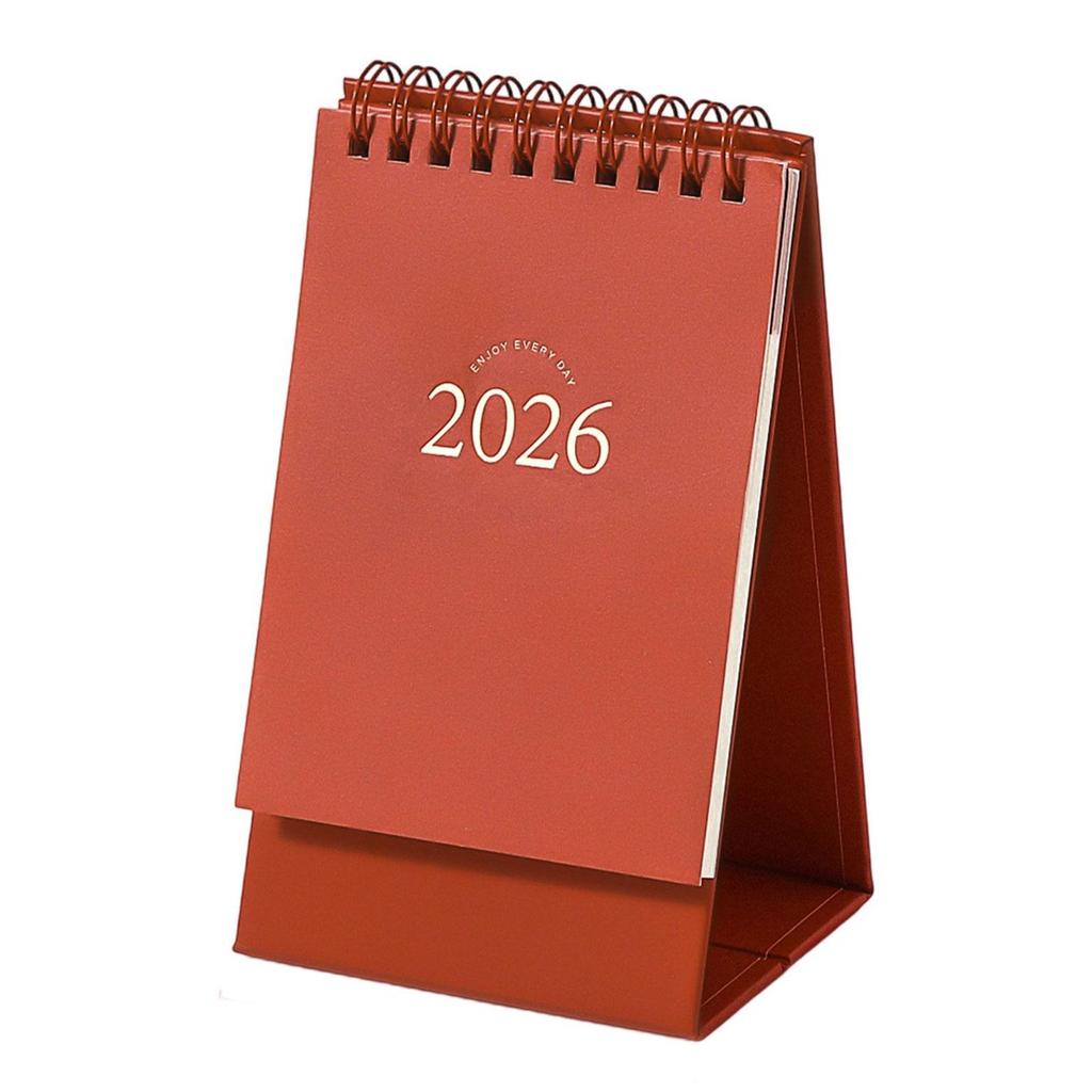 2026 Desk Calendar Twin-Coil Binding Tabletop Calendar 16 Month Runs from Sep 2025 To Dec 2026 For Daily Scheduling